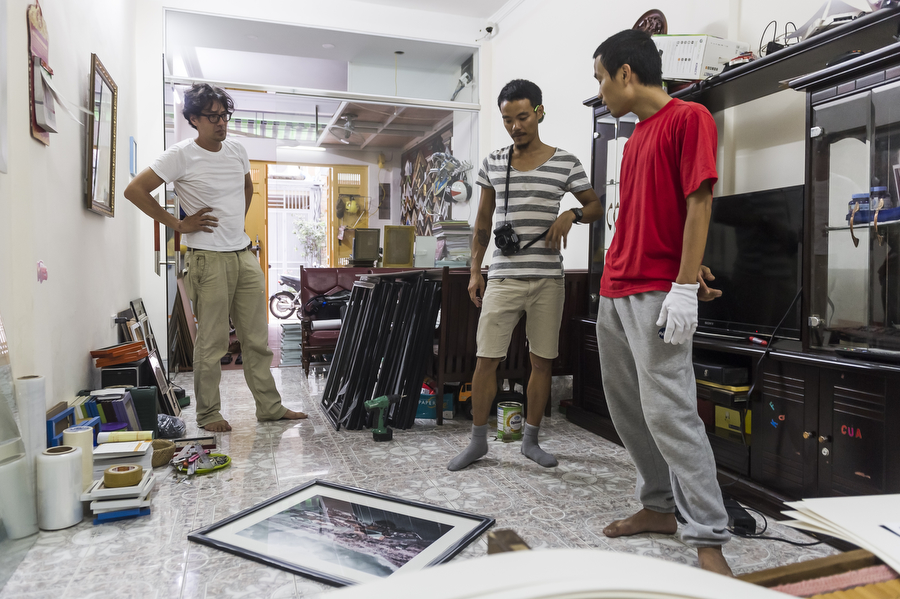 At the framers in Hanoi