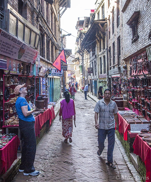 Narrow street in Bhaktapur