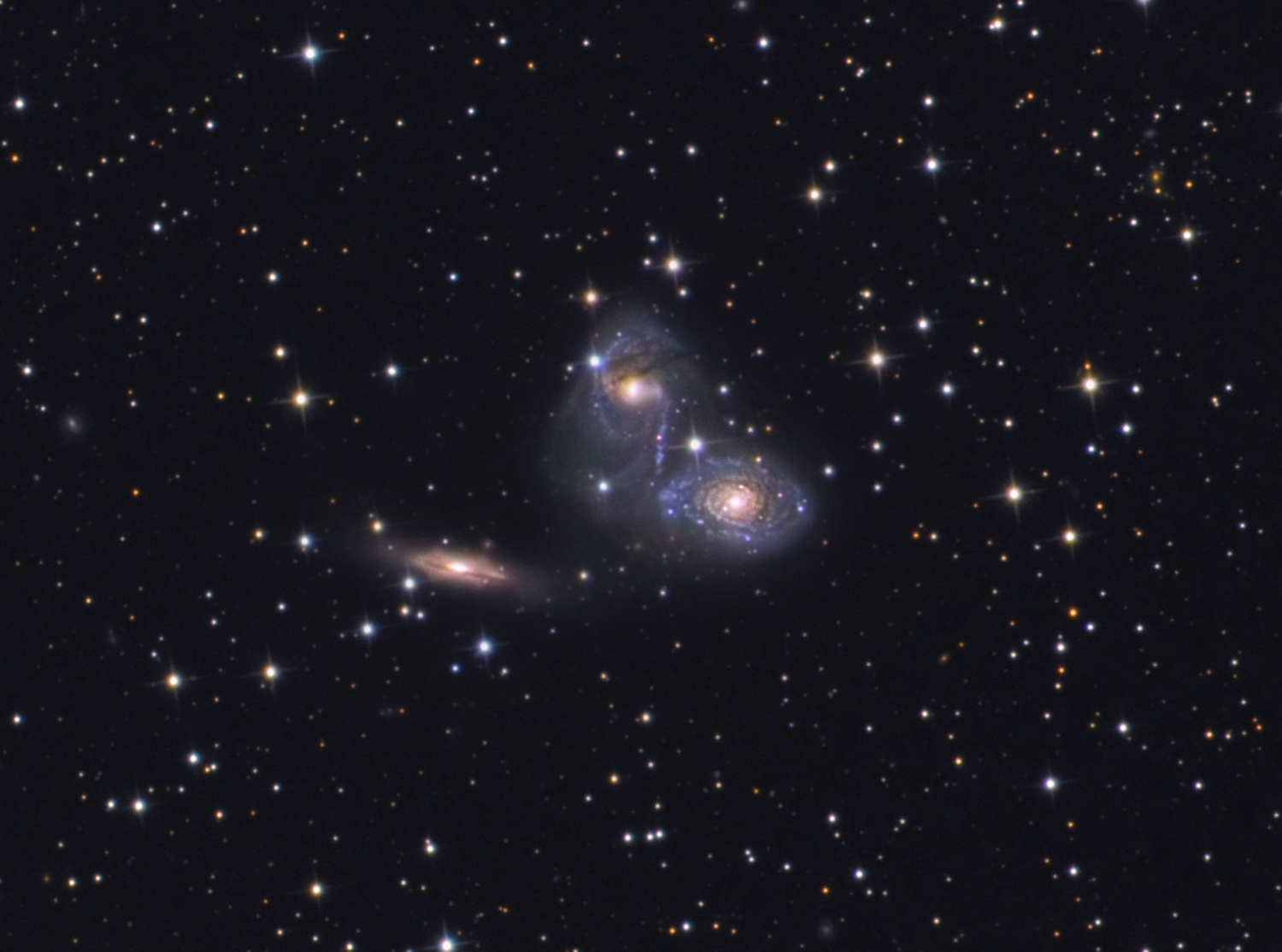 NGC 6769 6770 6771 Galaxy Group in Pavo