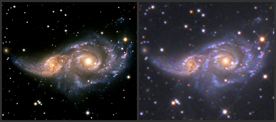 Comparison with 3.6m telescope