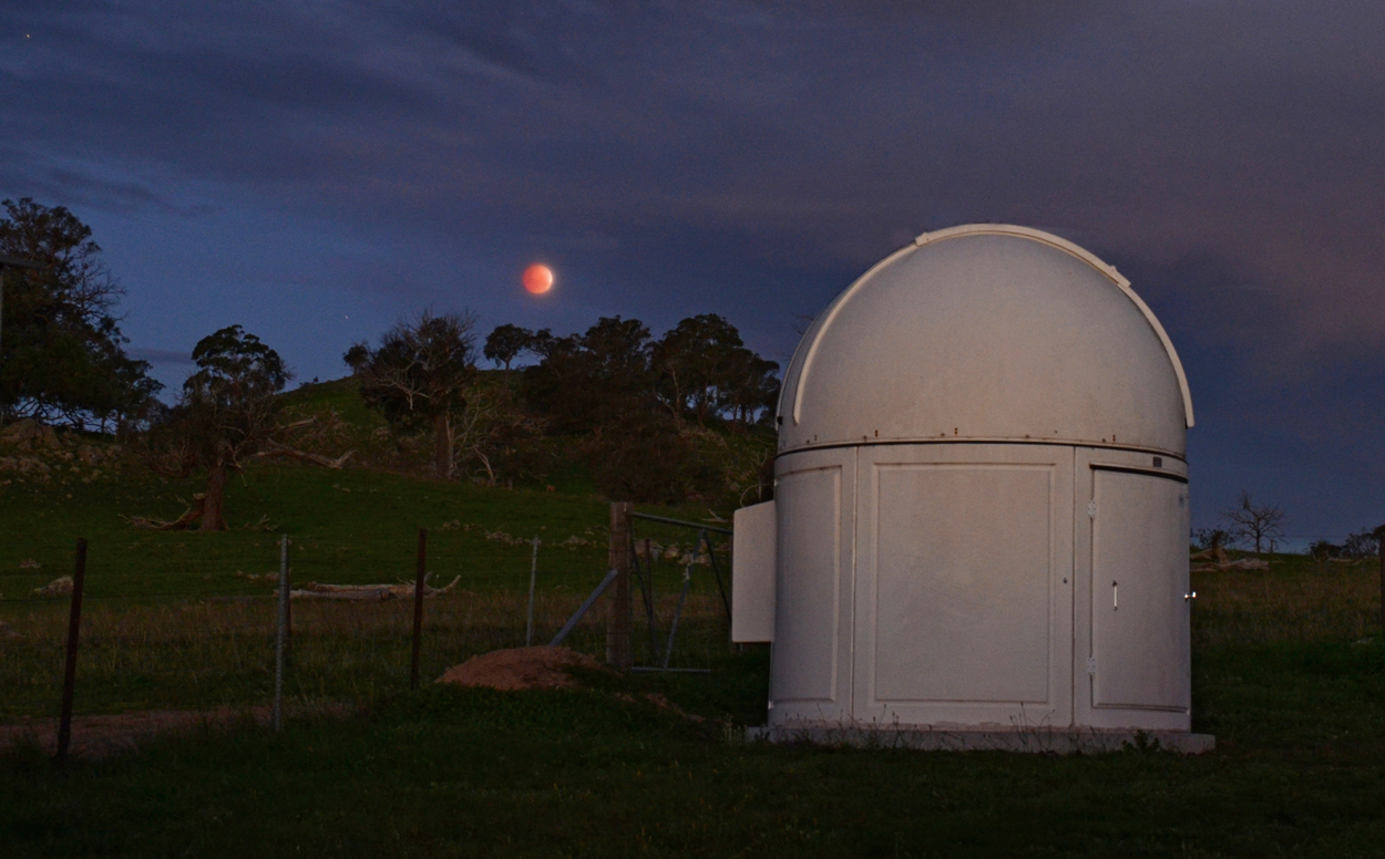 Blood Moon over Wallaroo Observatory