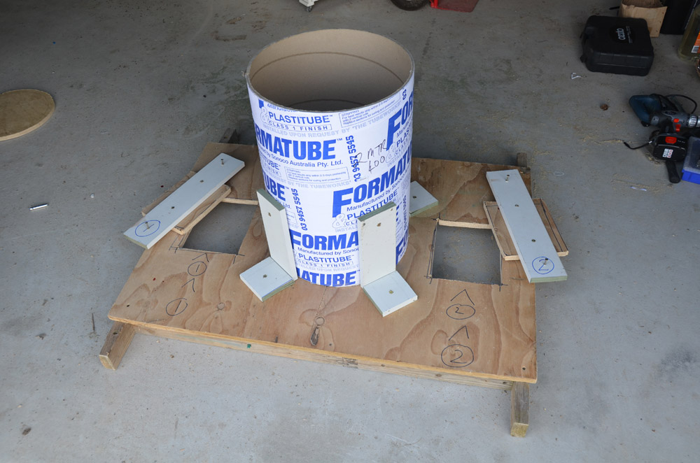 Formatube form work for concrete support pier