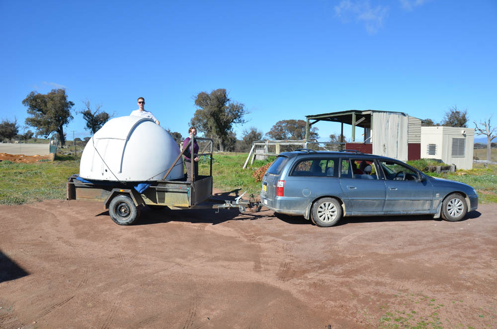 Observatory Dome on the move