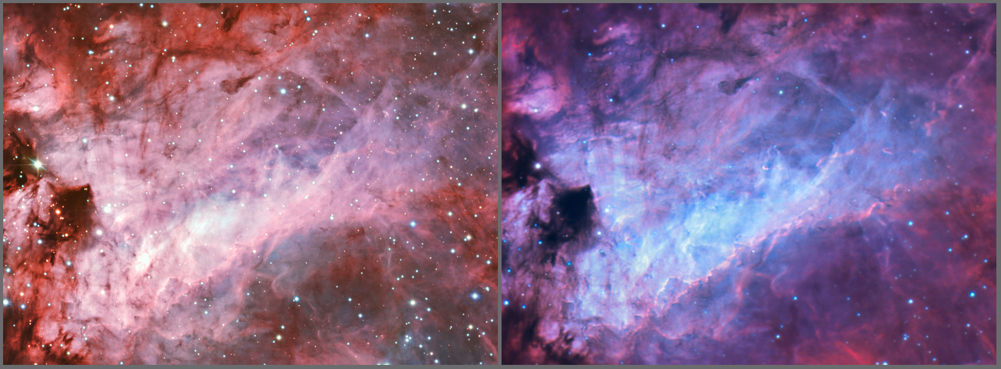 ESO 2.2m Comparison - detail within M17