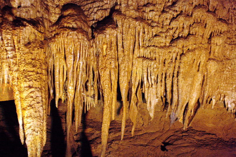 Stalactites, New Entrance Tour, Mammoth Cave National Park, Kentucky