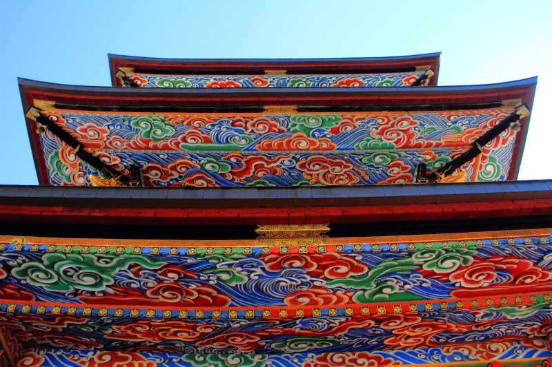 Pagoda roofs, Narita-san Shinshō-ji Temple, Narita, Japan