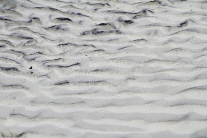 Sand patterns, Coligny beach, Atlantic Ocean