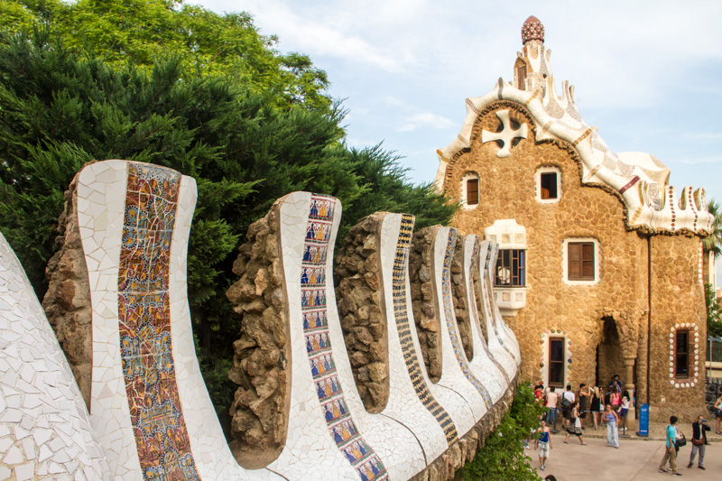 Park Guell, Antoni Gaudi, Barcelona, Spain