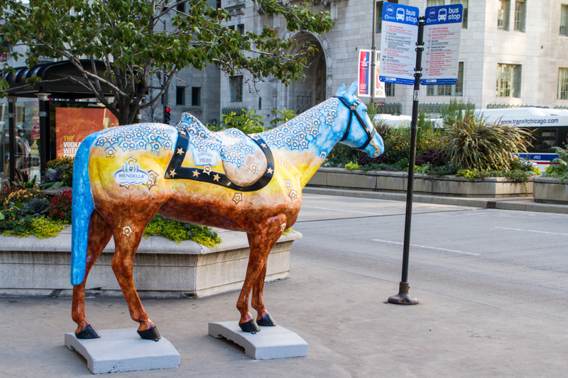 Horses of Honor, Chicago Police Memorial, Public art, Chicago, IL
