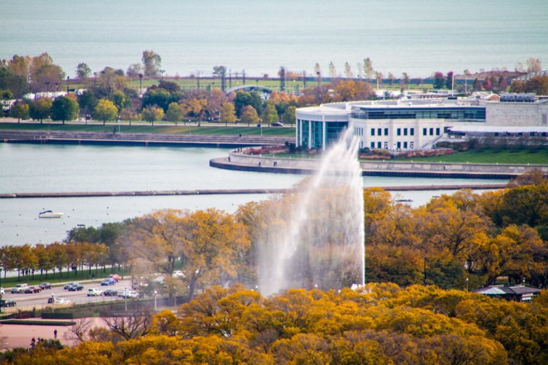 Buckingham Fountain, Fall Colors, Open House Chicago, 2014