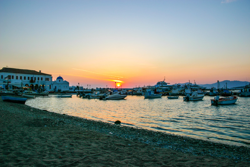 Sunset, Mikonos, Greece