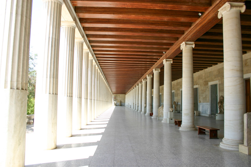 Stoa of Attalos columns, Athens