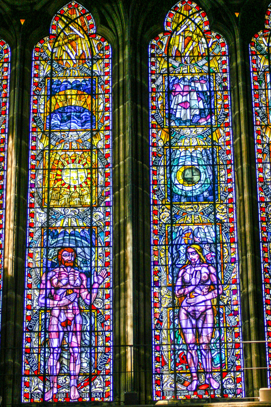 Stained glass, St. Mungos Cathedral, Glasgow, Scotland