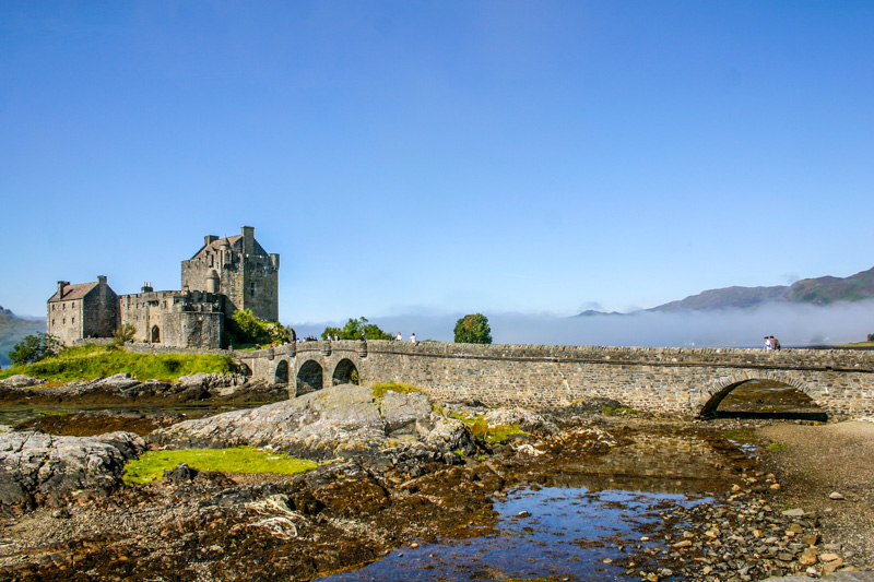 Eileen Donan Castle in Dornie with Loch Duich, Scotland