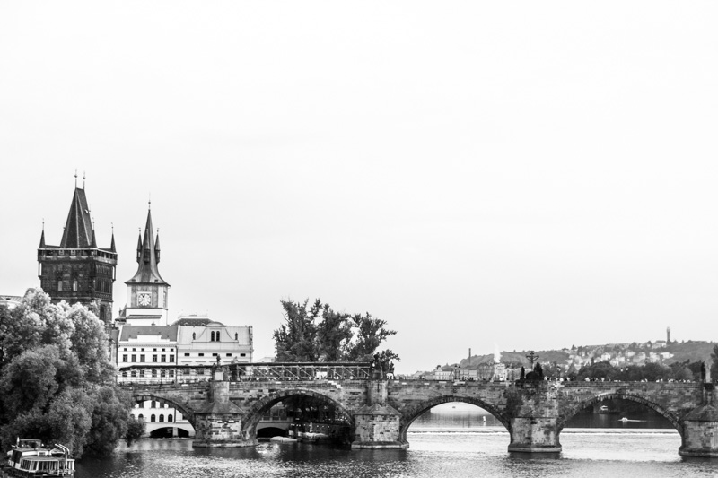 Charles Bridge, across the Vltava, Prague, Czech Republic