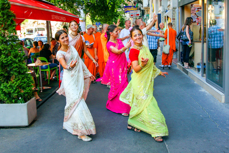 Hare Krishna on Andrassy Avenue, Budapest, Hungary