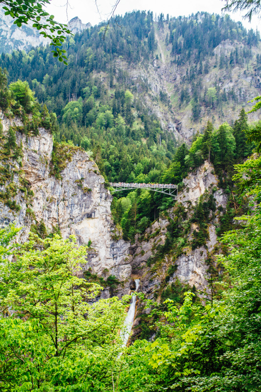 Marienbrucke, Pollat River Waterfalls, Hohenschwangau, Bavaria, Germany