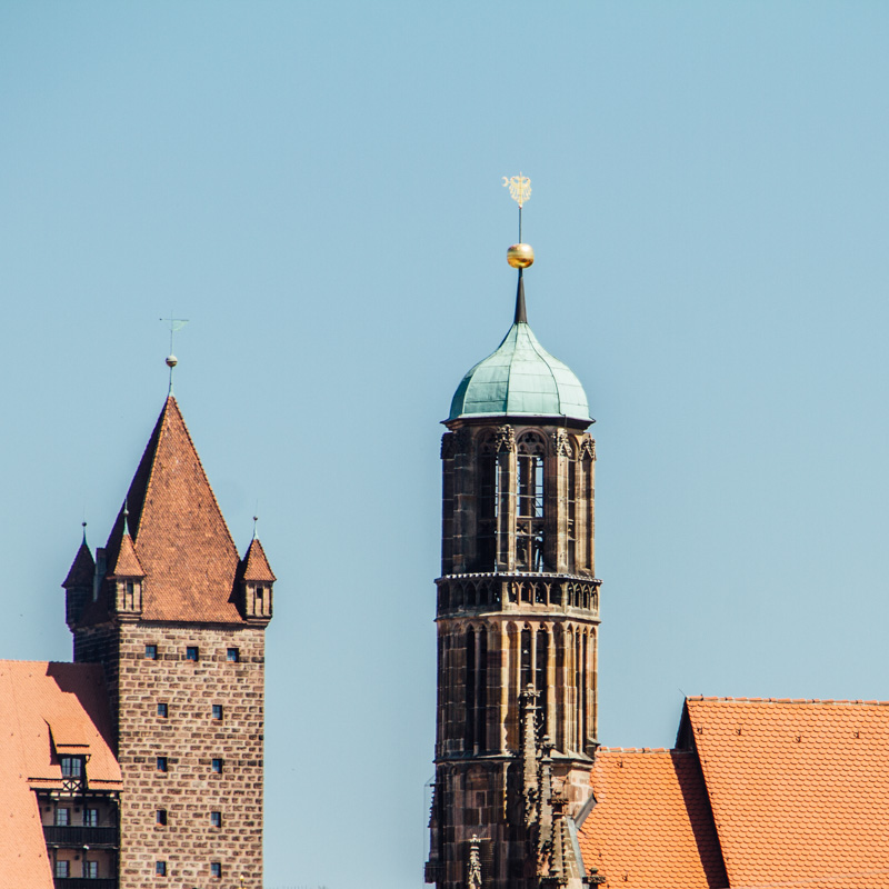 Towers, Nuremberg, Bavaria, Germany