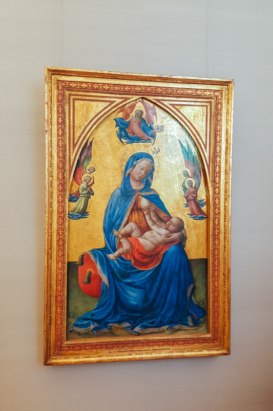 Maria mit dem Kinde, Masolino Da Panicale, 1447, Alte Pinakothek, Munich, Bavaria, Germany