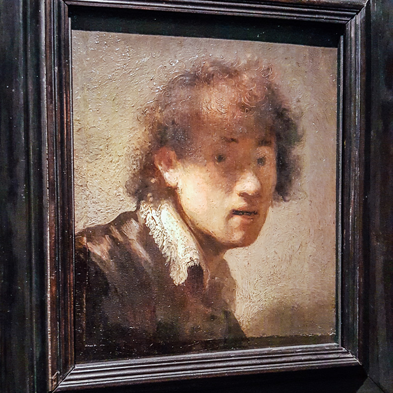 Rembrandt Self Portrait, Alte Pinakothek, Munich, Bavaria, Germany