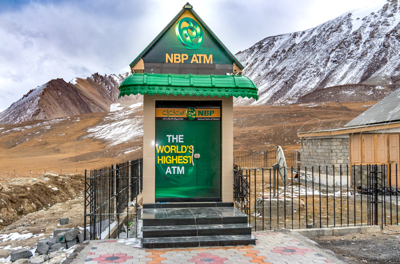 Worlds highest ATM cash machine