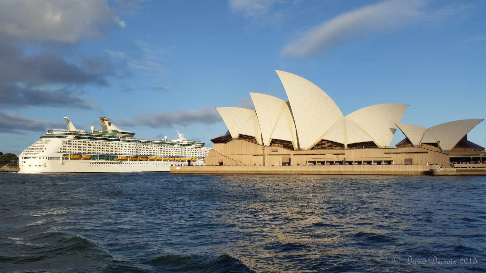 Cruising Ship and Opera House