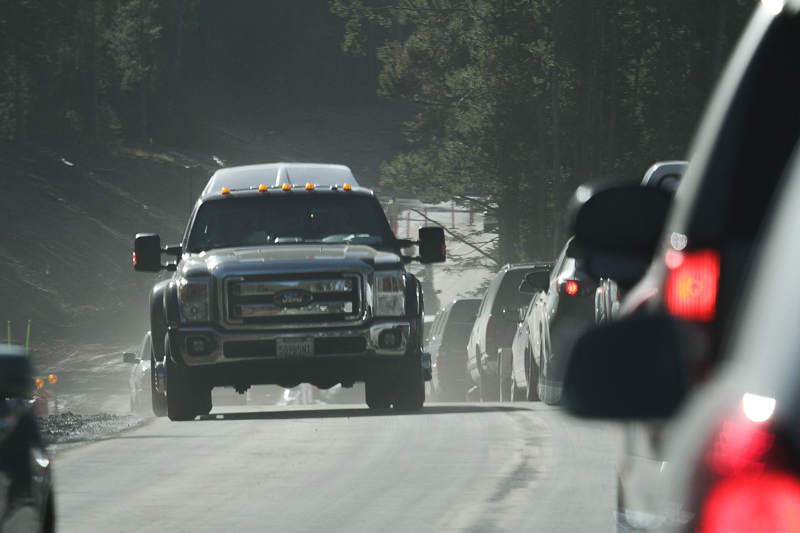 Terrible road work between Mammoth and Norris 