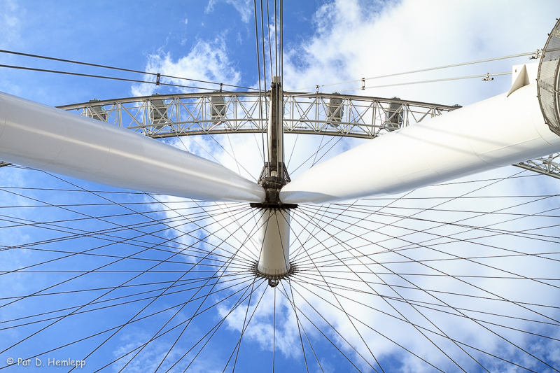 Looking up at the eye