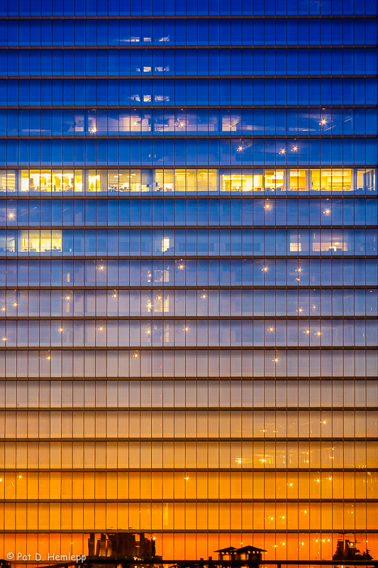 Sunset in windows