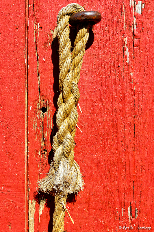 Rope on barn