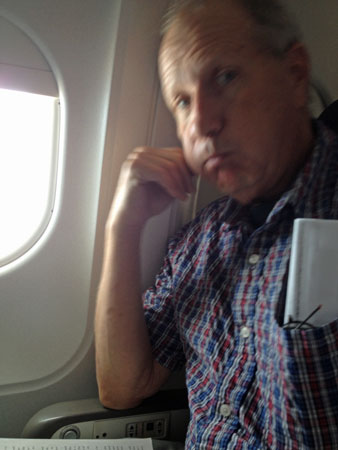 Dan on a plane 0808
