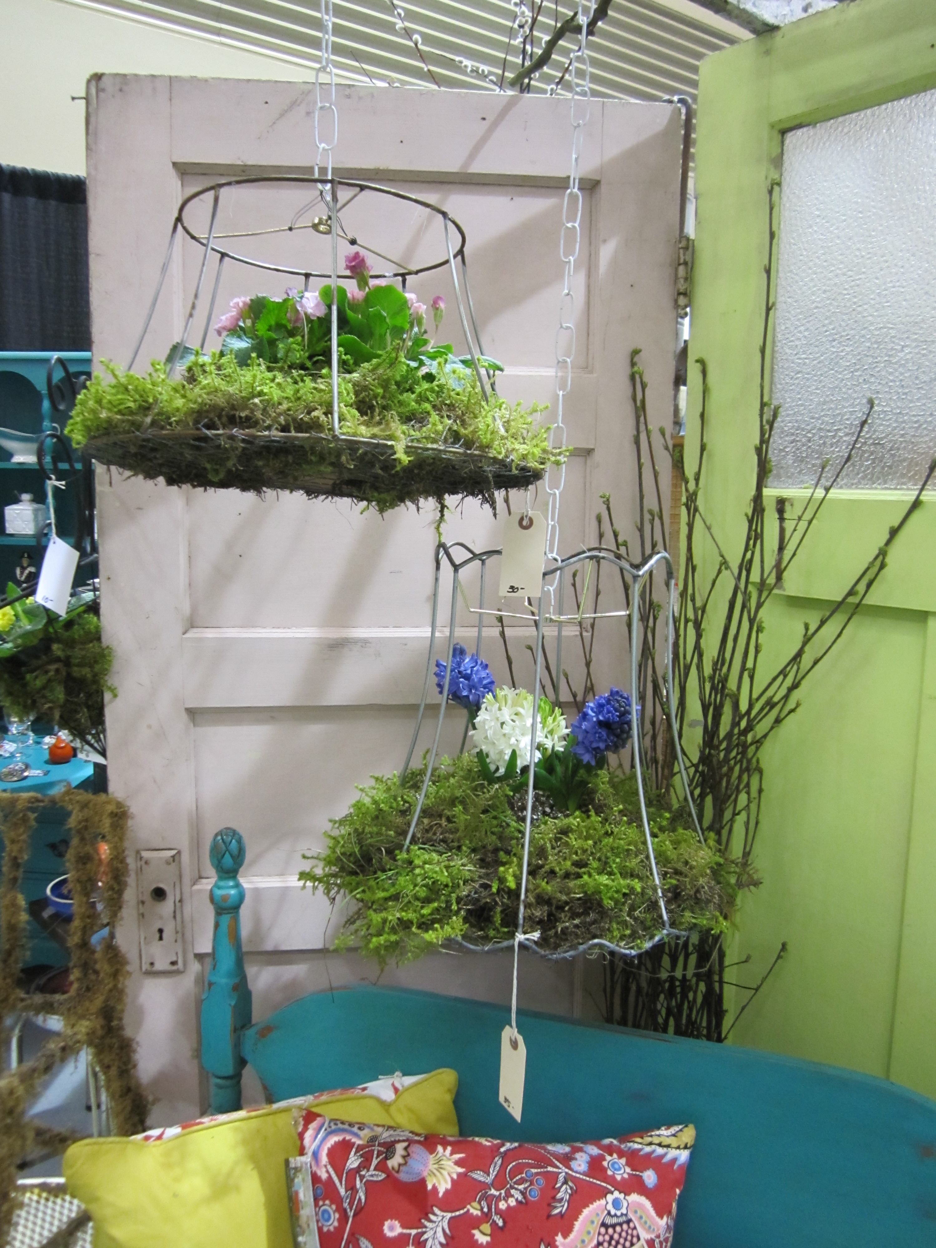 Recycled lamp frame