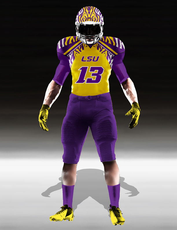 lsu tigers football uniforms