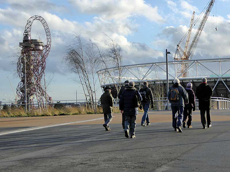 our group walking towards the orbit