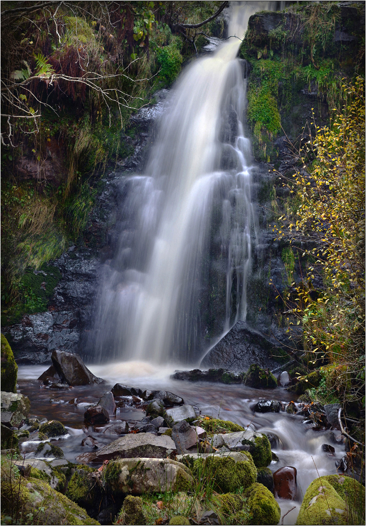 Waterfall at Blaen y Glyn, Talybont