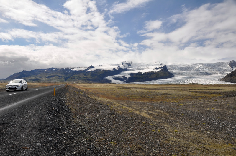 Roadside glacier