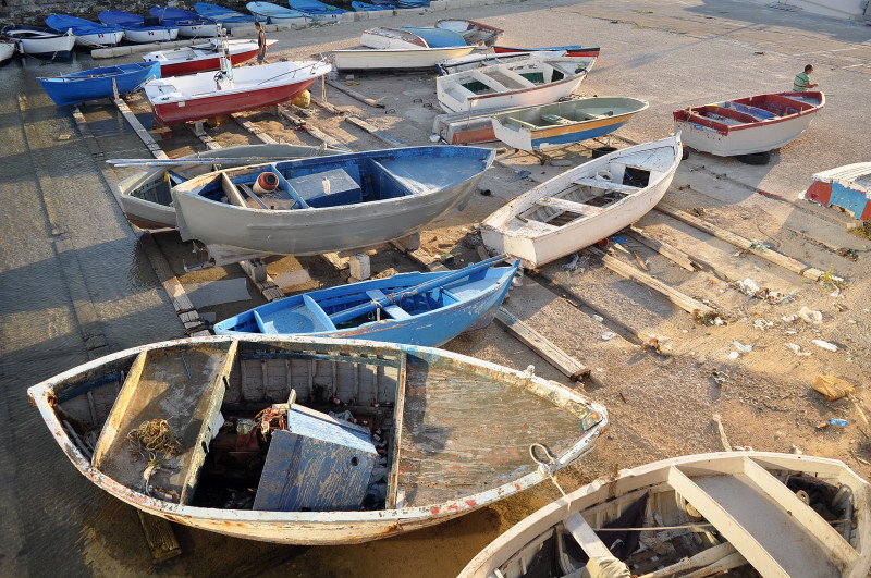 Fishermens boats, Gallipoli