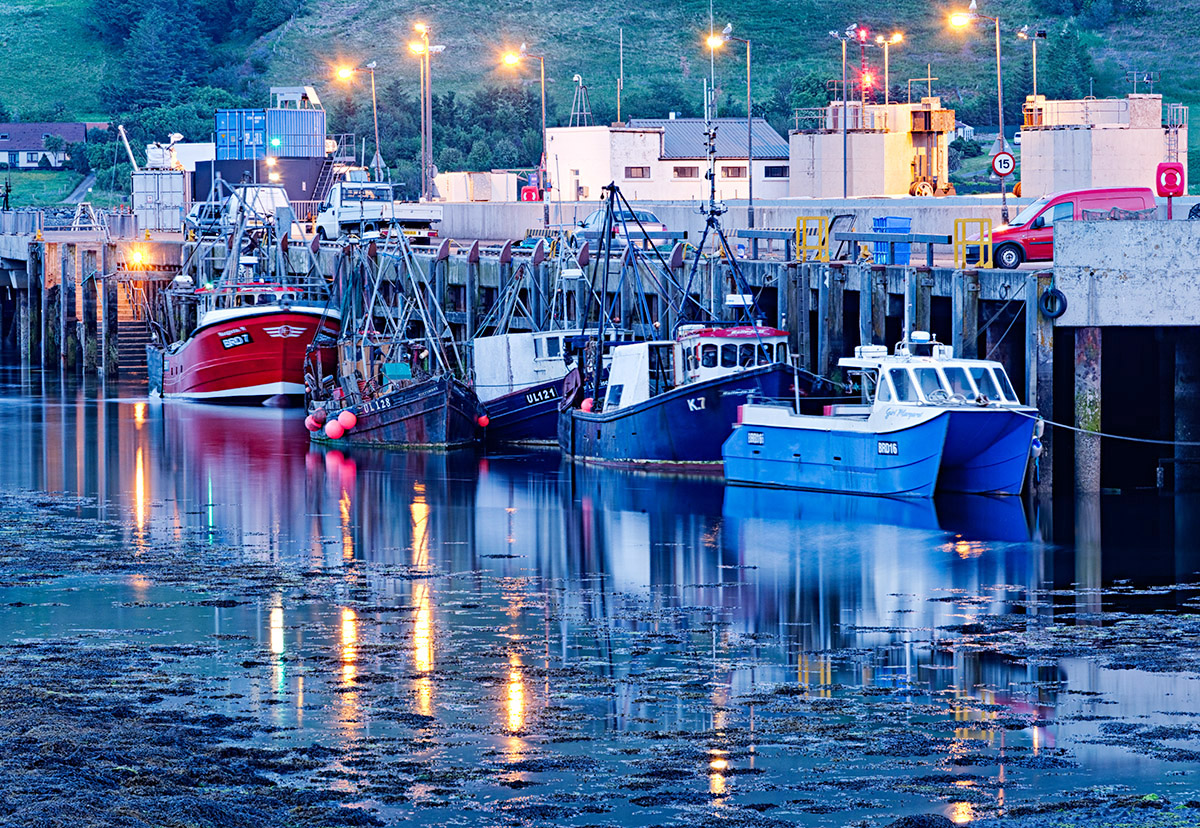 Uig Pier at Dusk