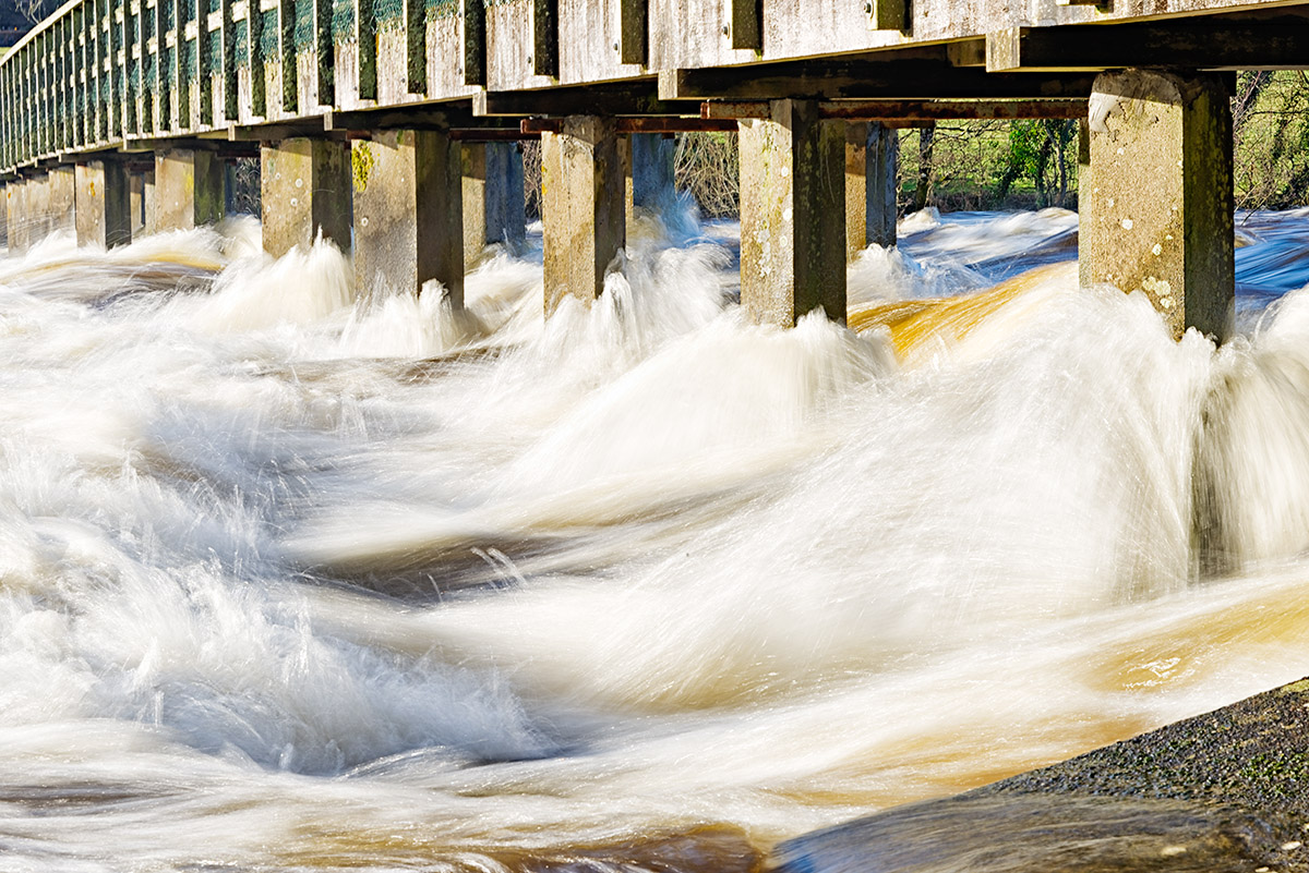 Military Bridge - Shannon River in Flood