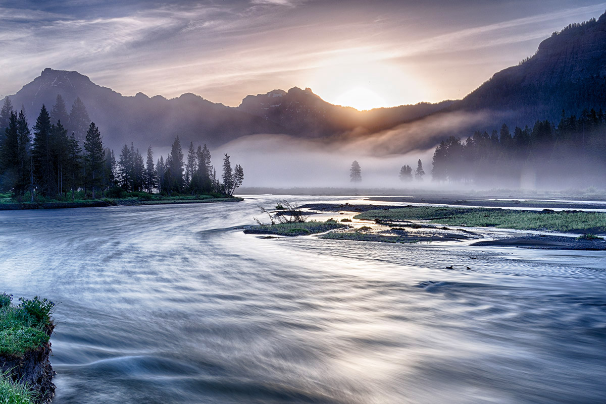 Midsummer Foggy Sunrise