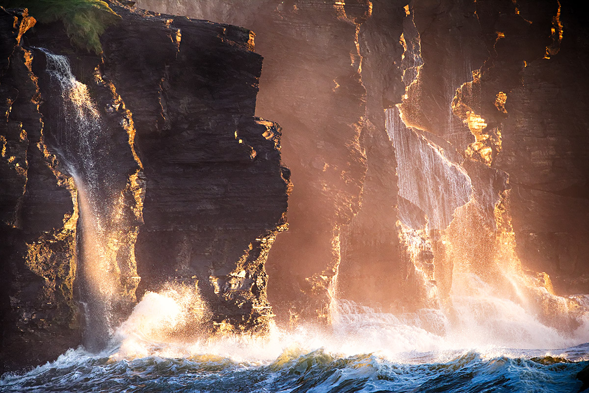 Cliff Face Sunset