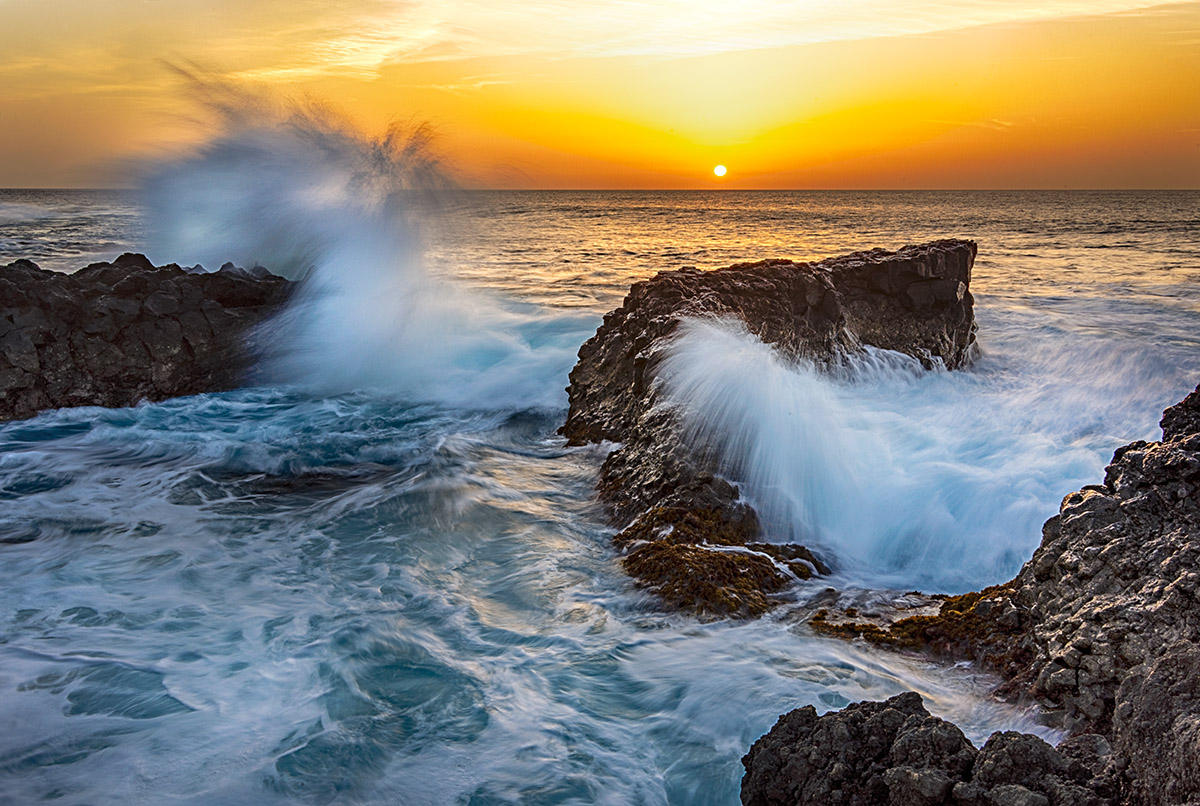 Atlantic Waves at Dusk
