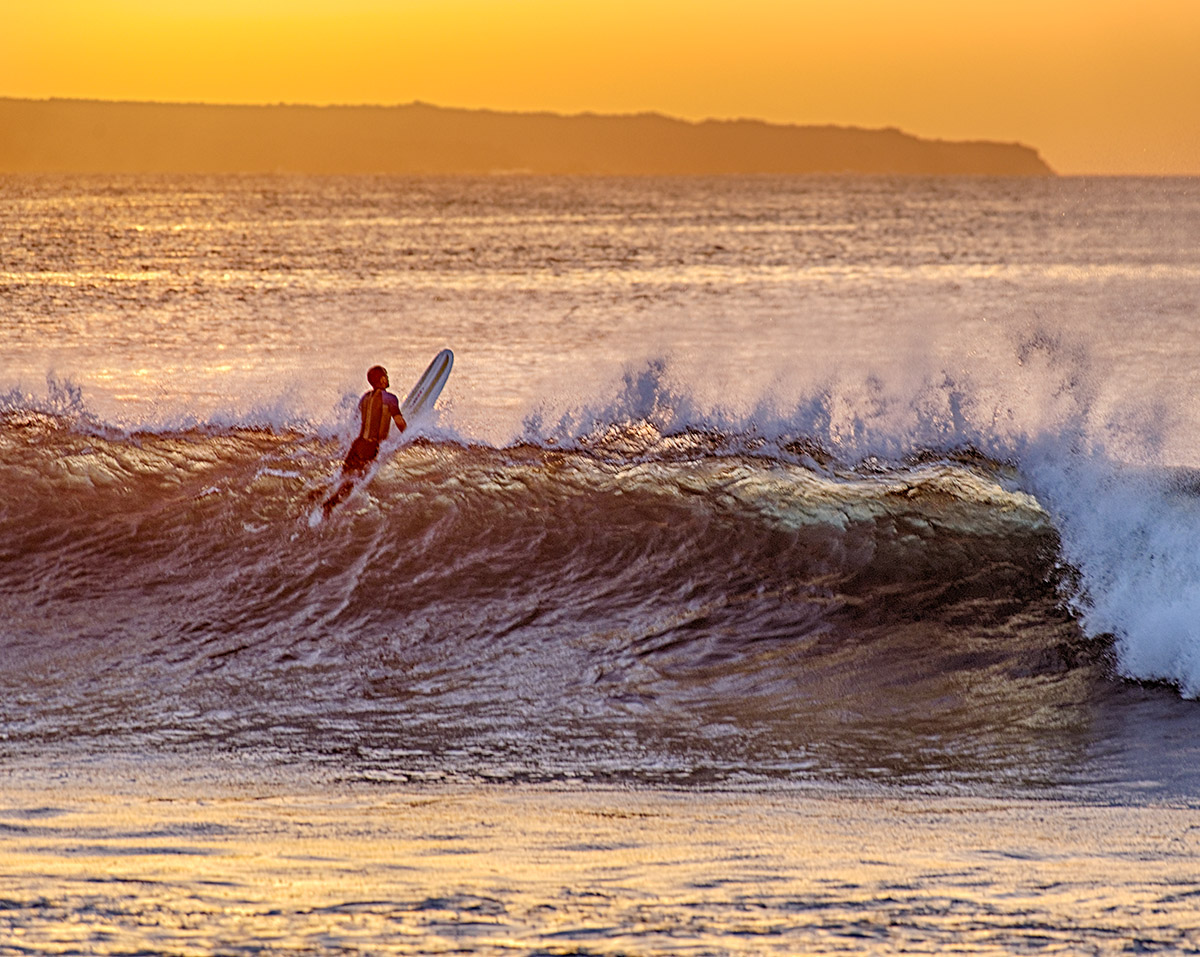 Sunset Surfing