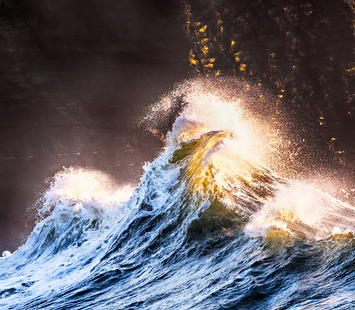 Atlantic Wave at Dusk
