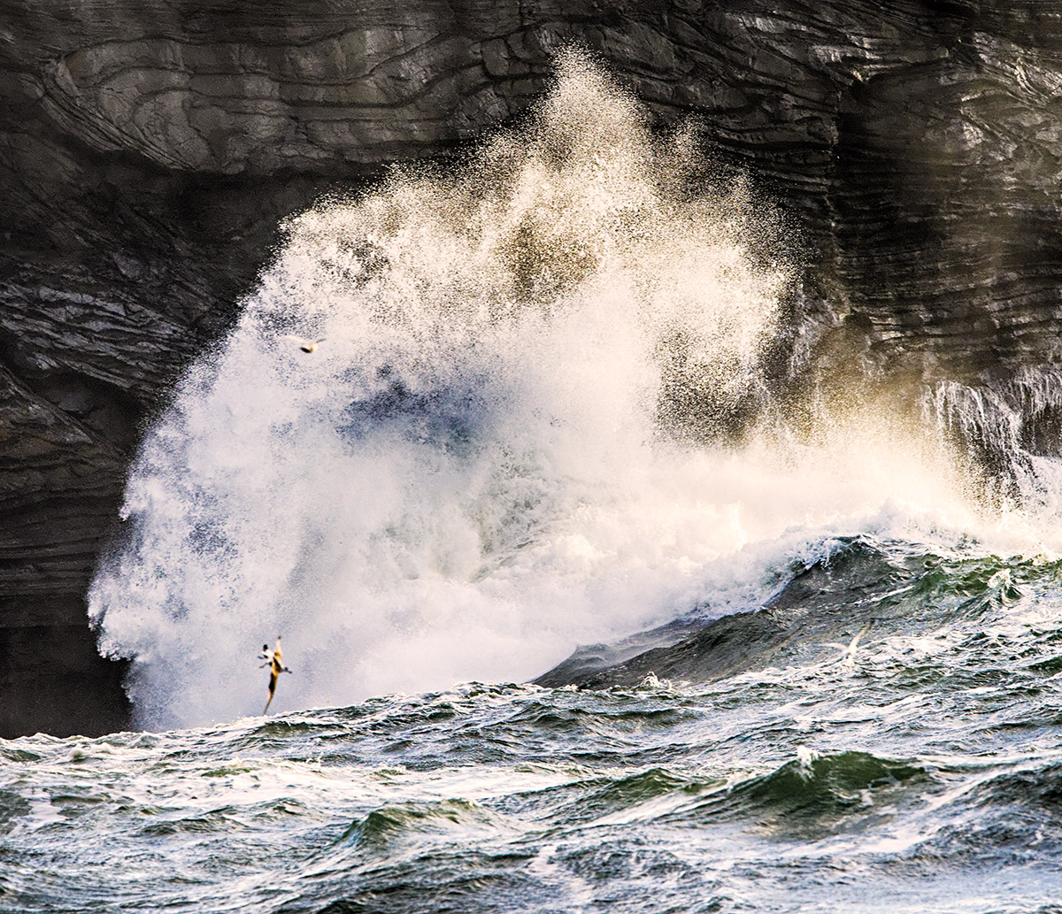 Atlantic Ocean meets the Cliffs of Moher