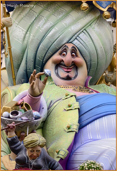 Spain - Valencia - Las Fallas festival - Papier Mach figure  