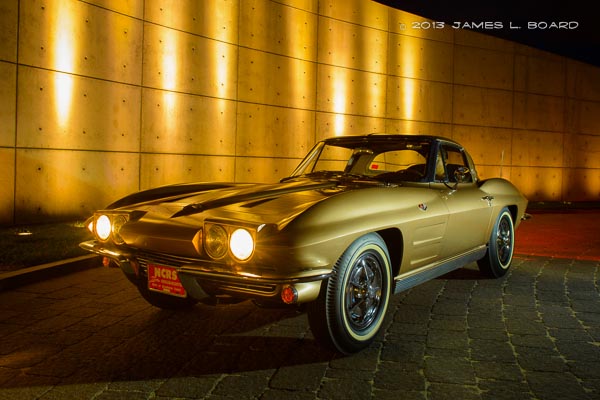 1963 Corvette At Night