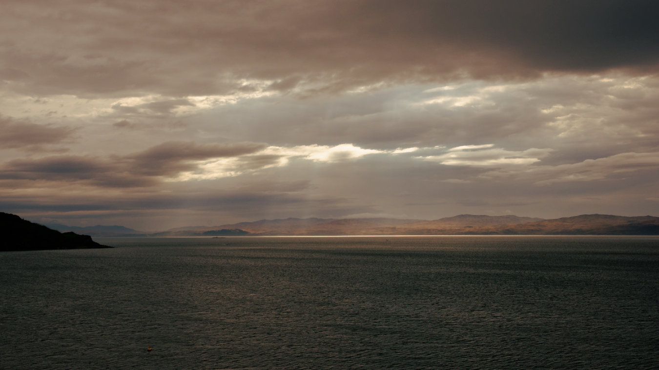 hints of sun over Sound of Jura