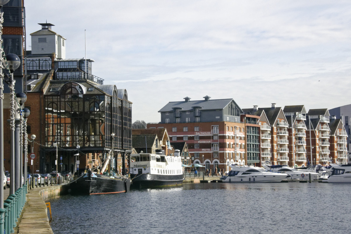 Ipswich gentrified waterfront