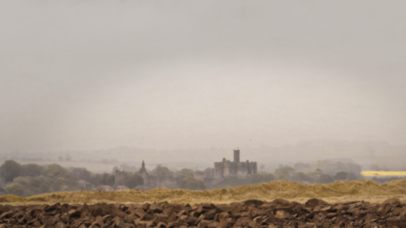 Warkworth Castle from Amble